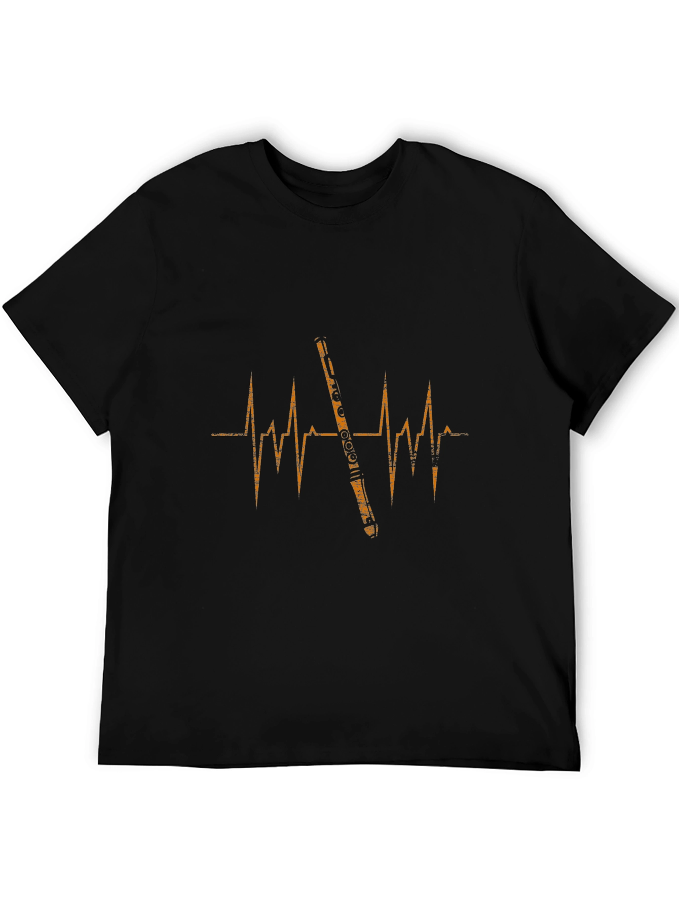 Flute Heartbeat Graphic Tee - Musicians Apparel