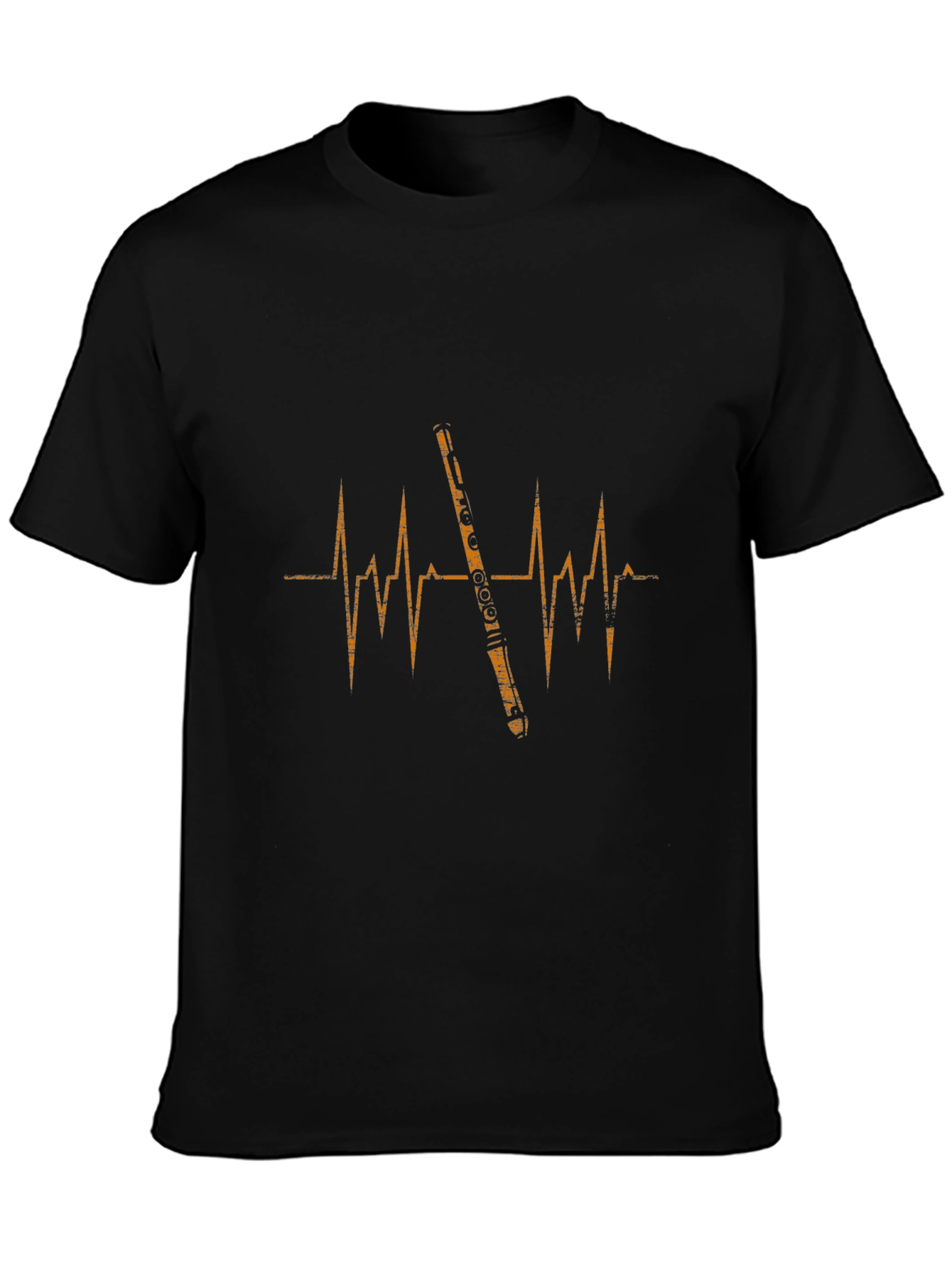Flute Heartbeat Graphic Tee - Musicians Apparel