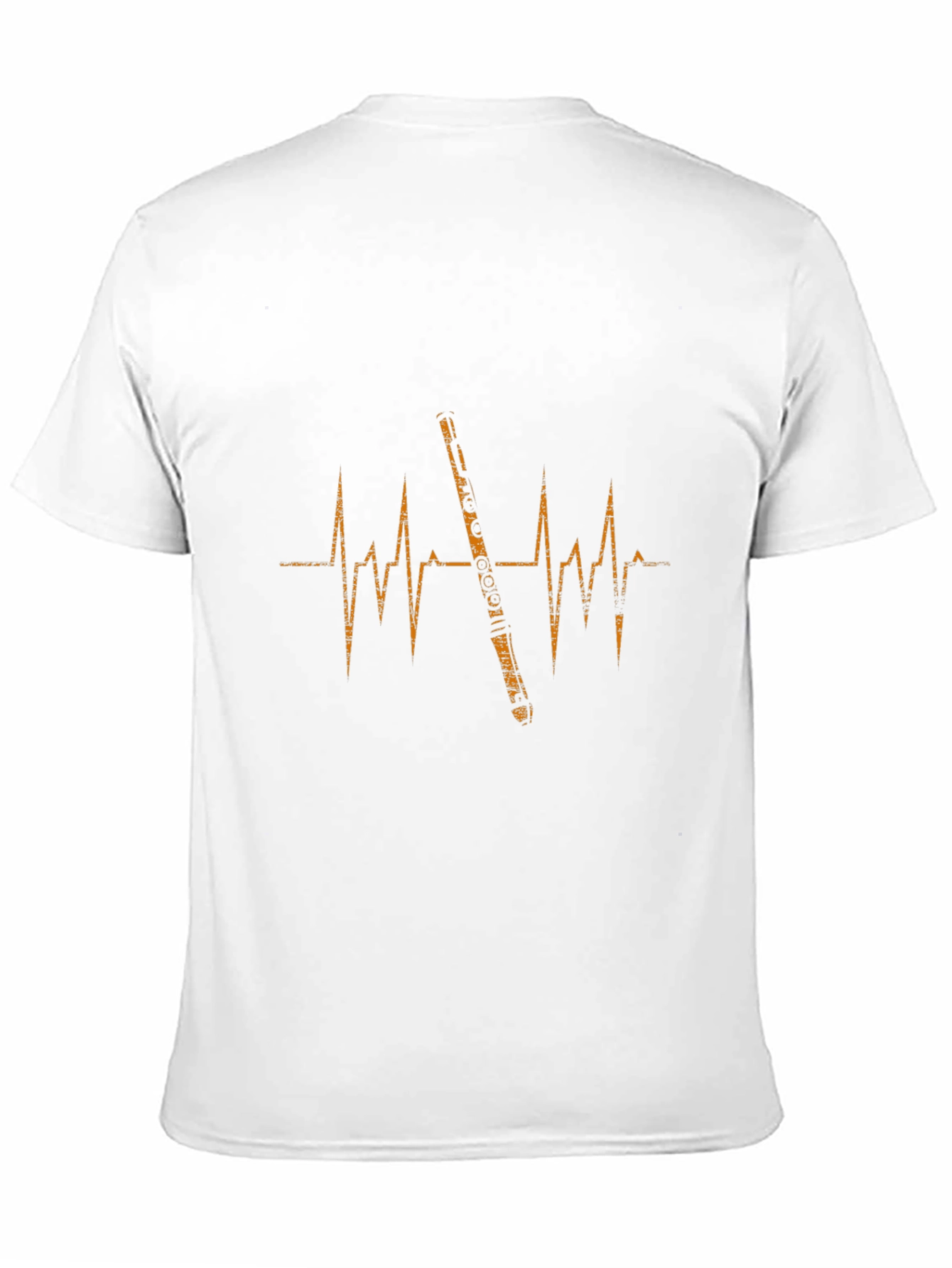 Flute Heartbeat Graphic Tee - Musicians Apparel