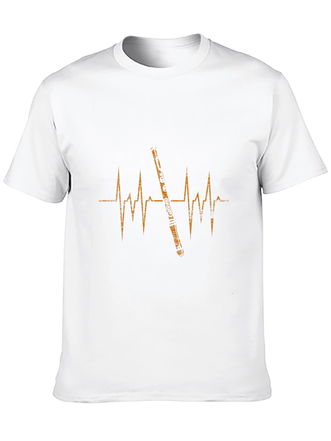Flute Heartbeat Graphic Tee - Musicians Apparel