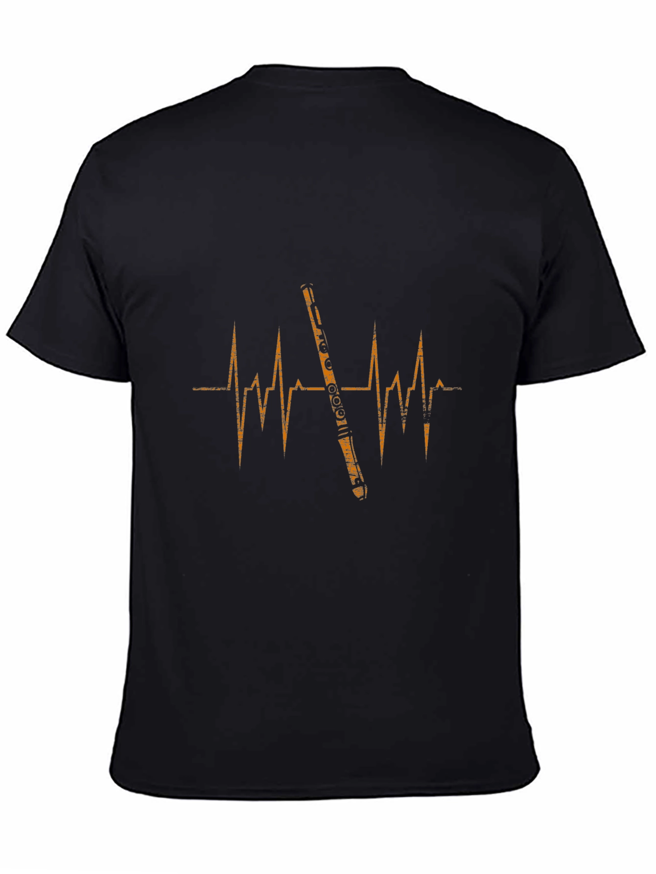 Flute Heartbeat Graphic Tee - Musicians Apparel