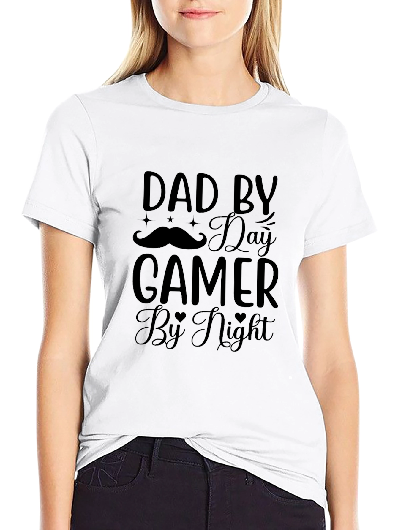 Dad By Day Gamer By Night T-Shirt - Black