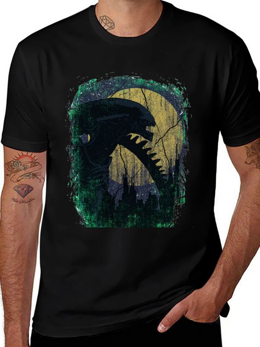 Alien Xenomorph Graphic T-Shirt - Sci-Fi Horror Tee