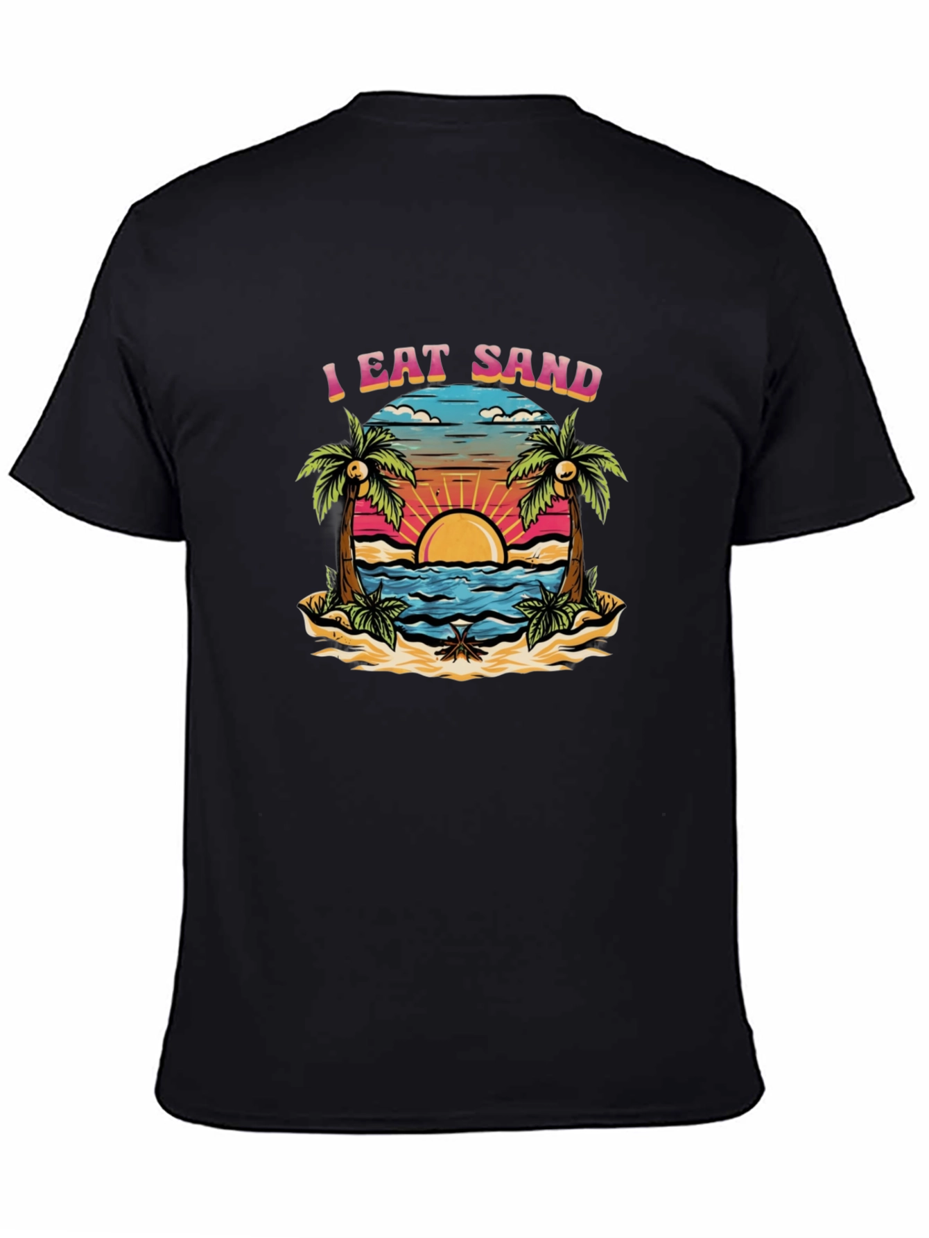 I Eat Sand Graphic Tee - Beach Lover T-Shirt