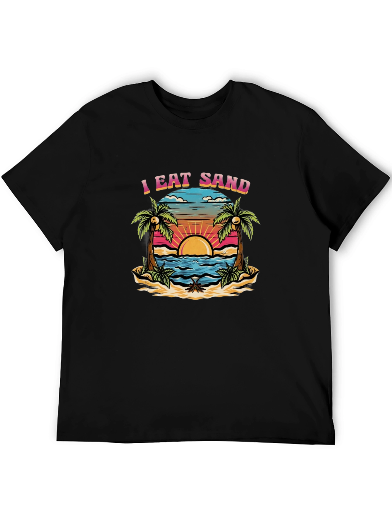 I Eat Sand Graphic Tee - Beach Lover T-Shirt