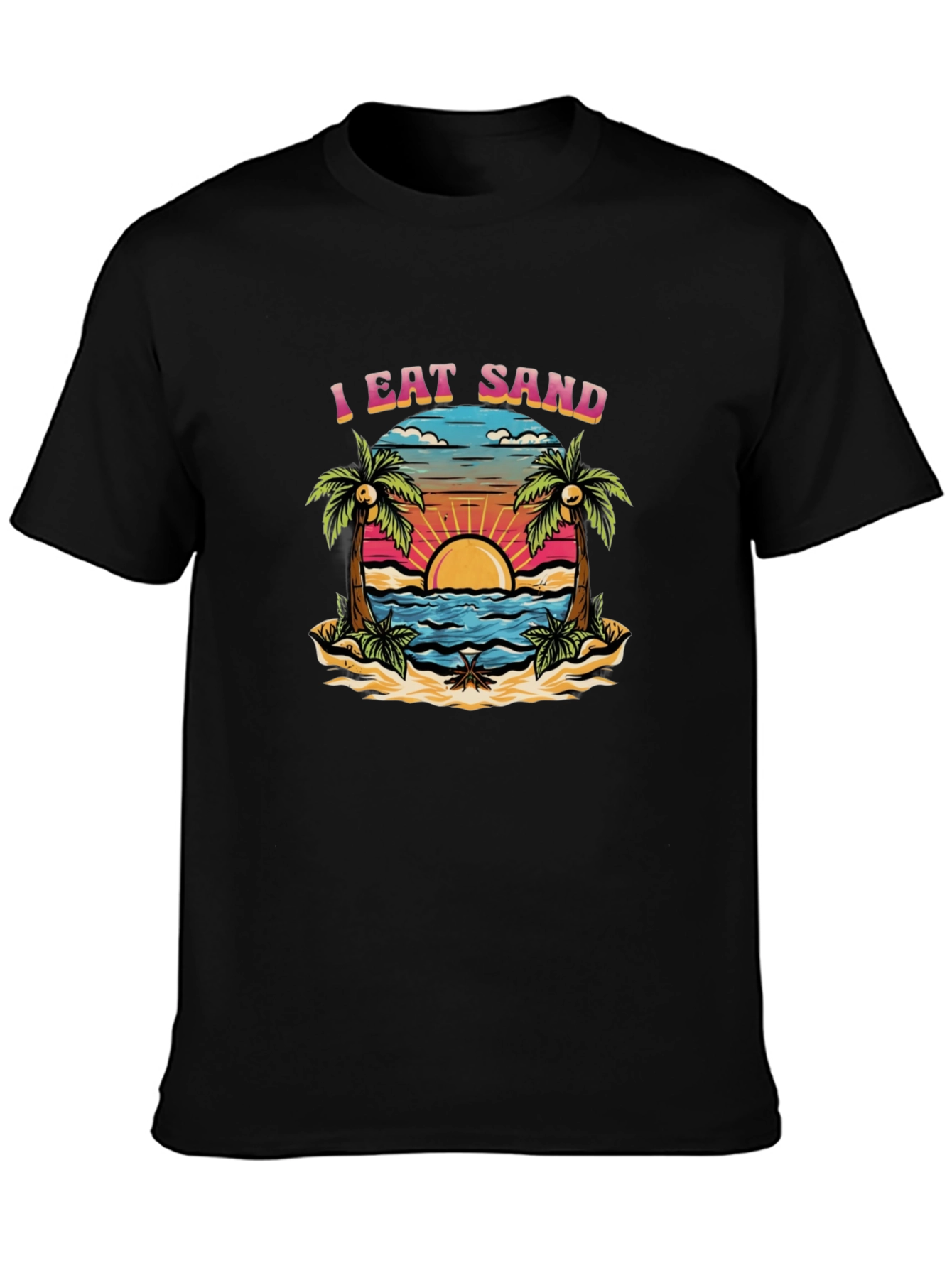 I Eat Sand Graphic Tee - Beach Lover T-Shirt