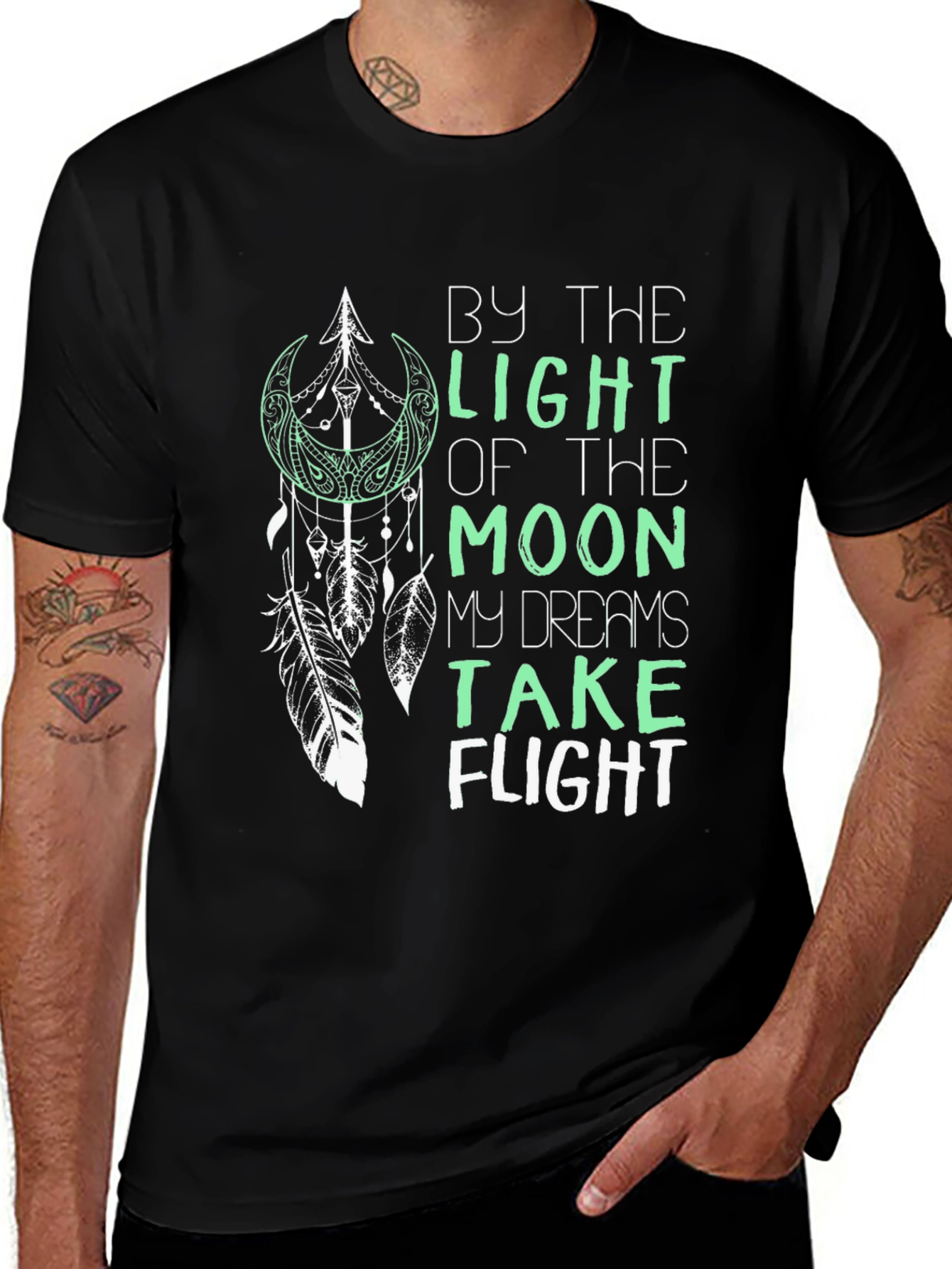 Moonlight Dream T-Shirt - Dreamcatcher Design