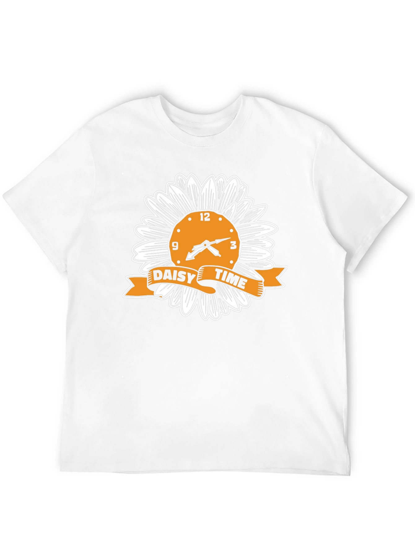 Daisy Time Graphic Tee - Black Cotton T-Shirt