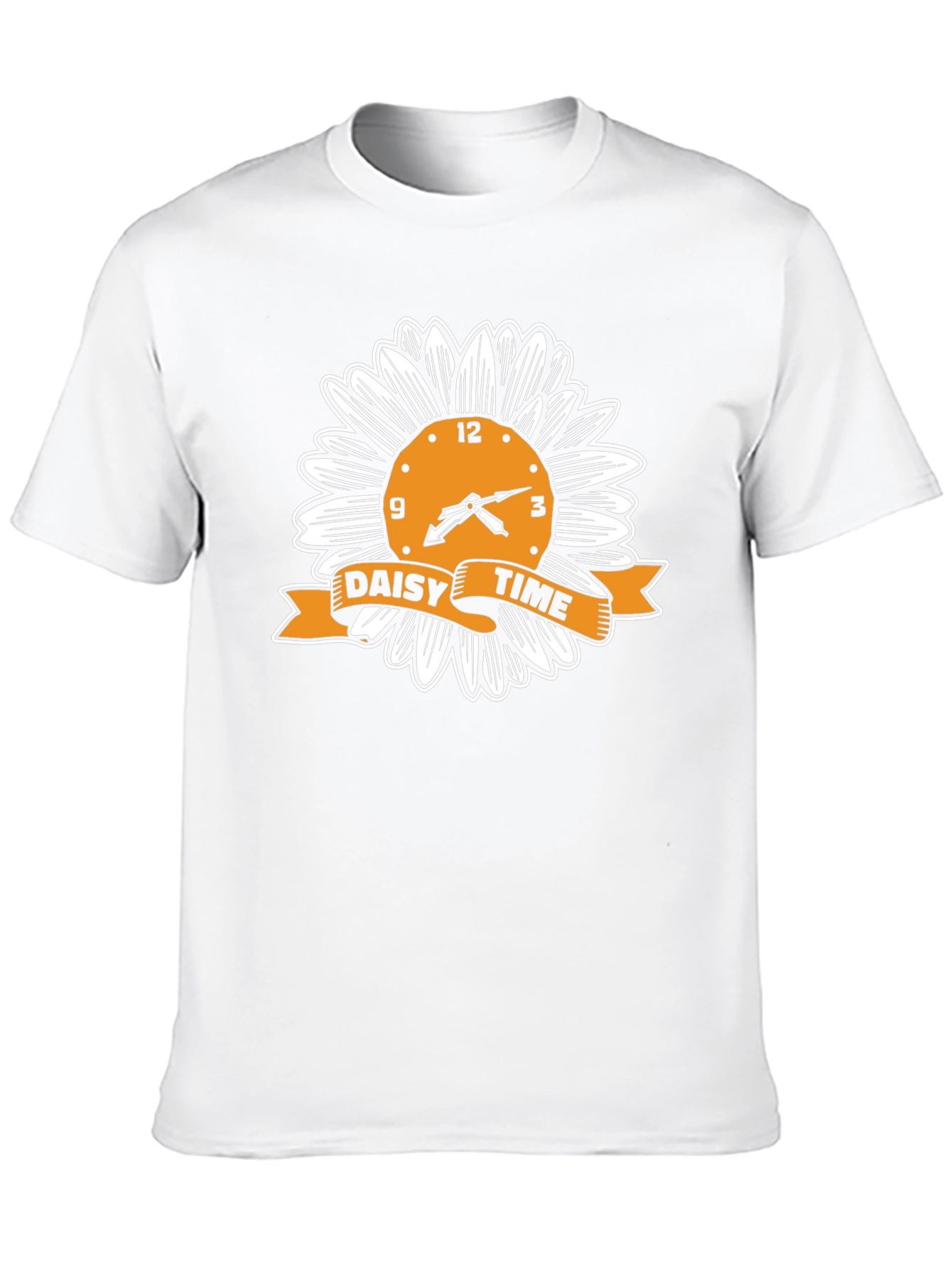 Daisy Time Graphic Tee - Black Cotton T-Shirt