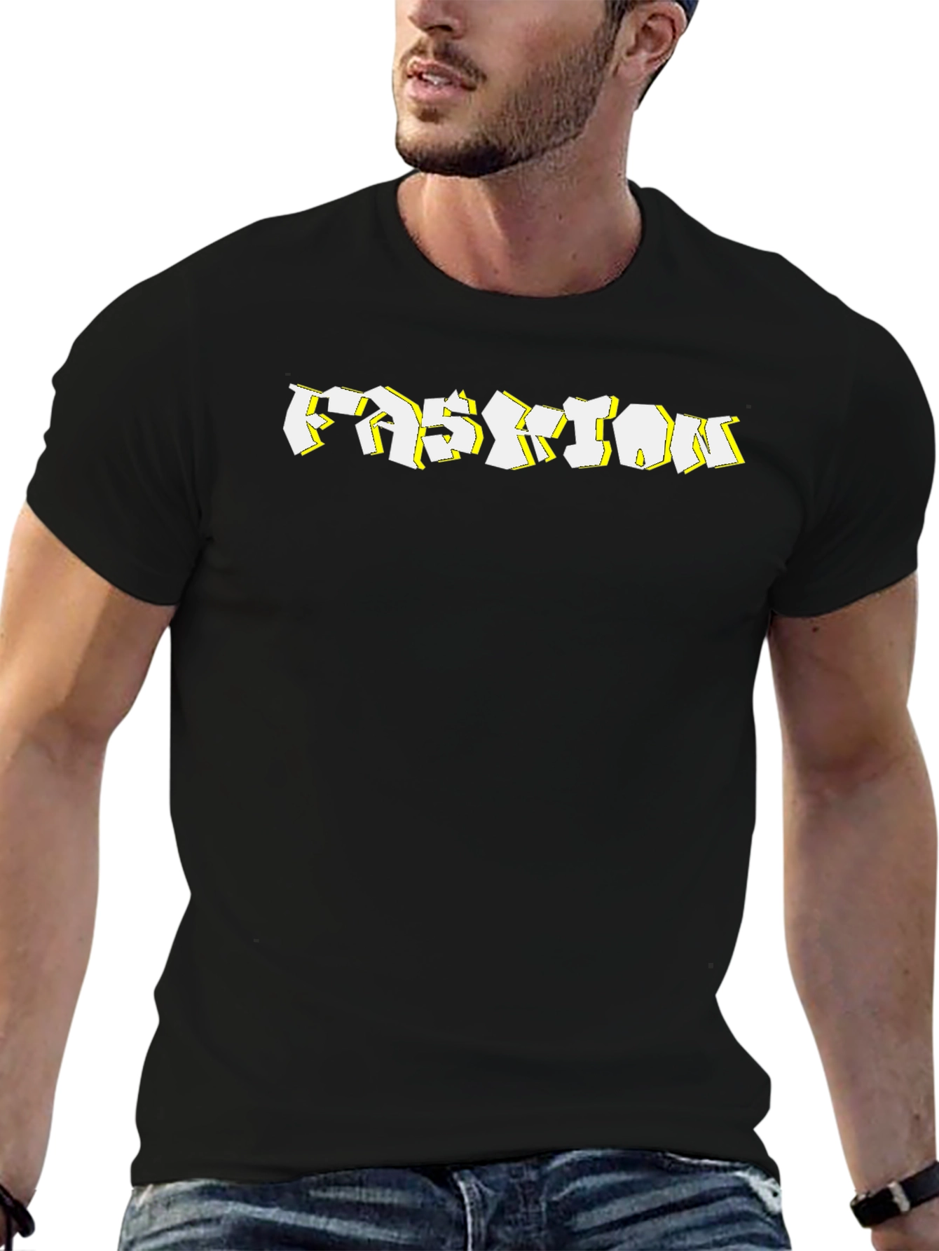 Fashion Graphic Black T-Shirt