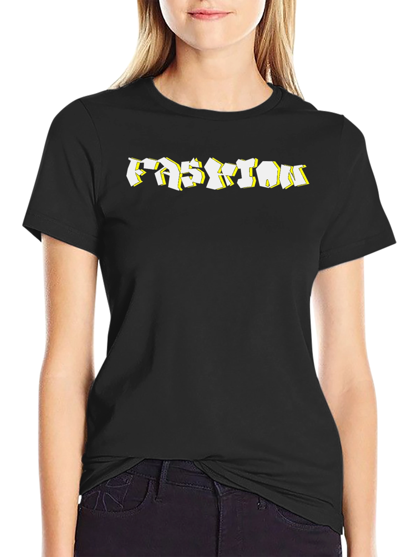 Fashion Graphic Black T-Shirt