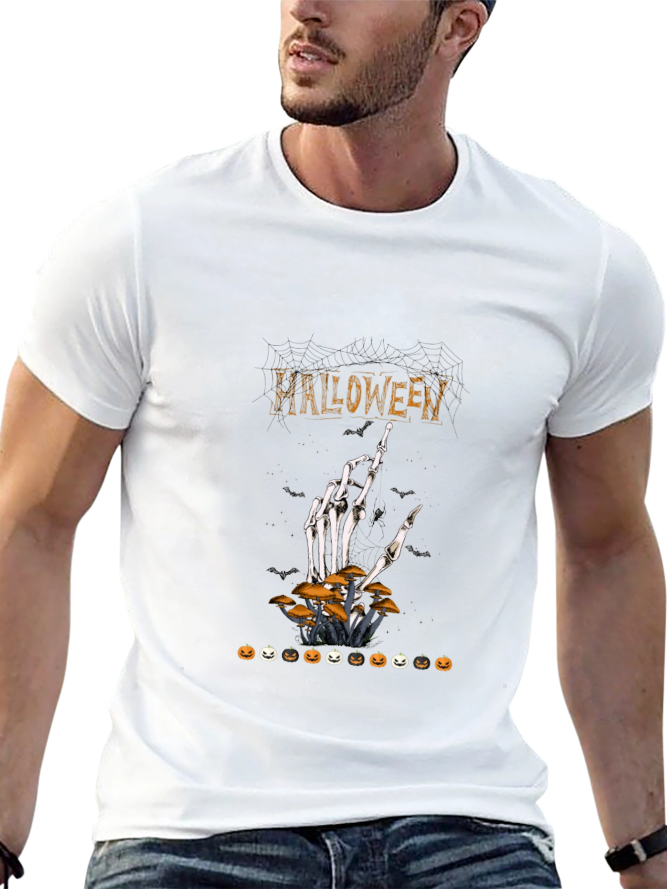 Halloween Skeleton Hand T-Shirt