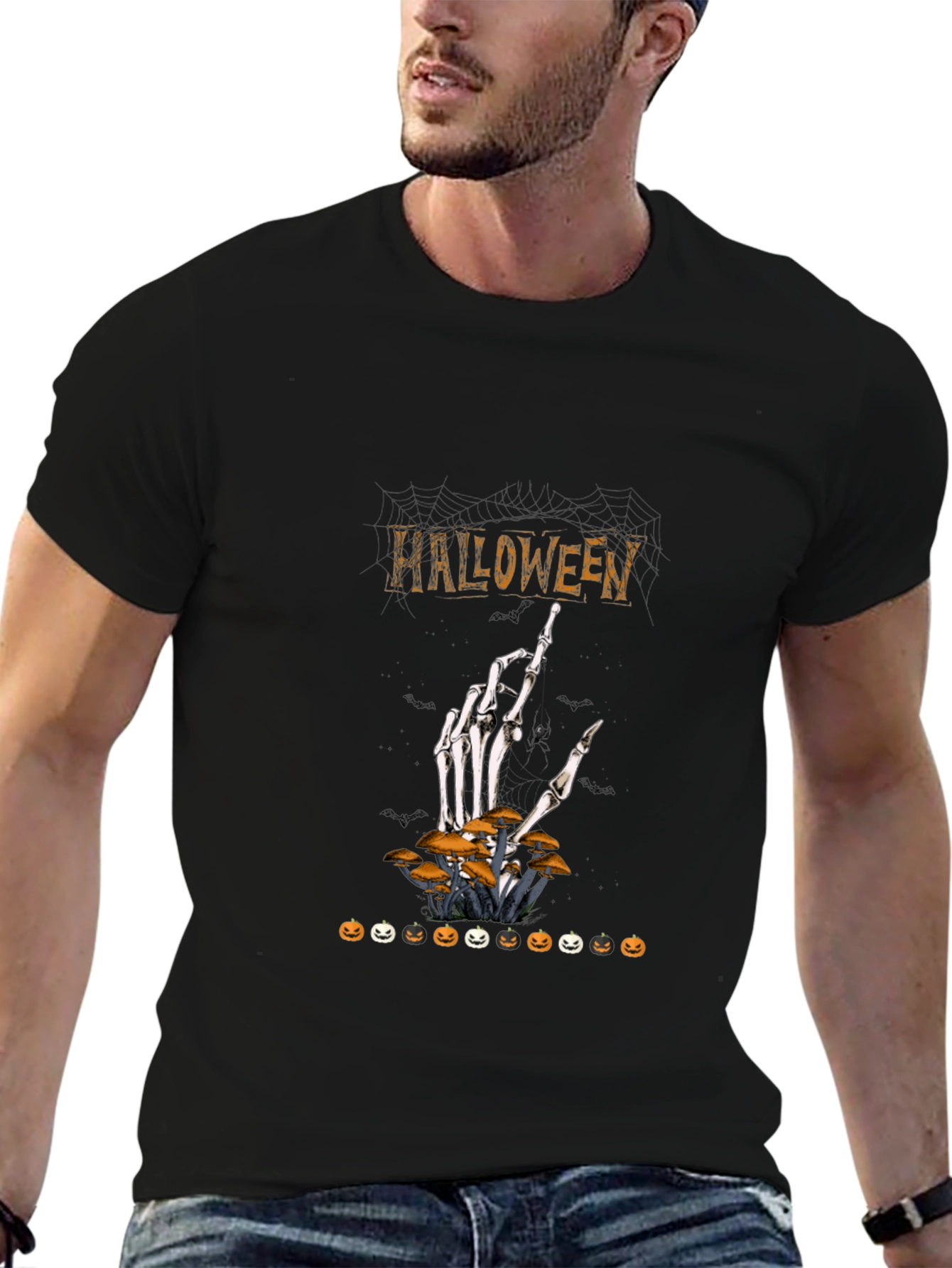 Halloween Skeleton Hand T-Shirt