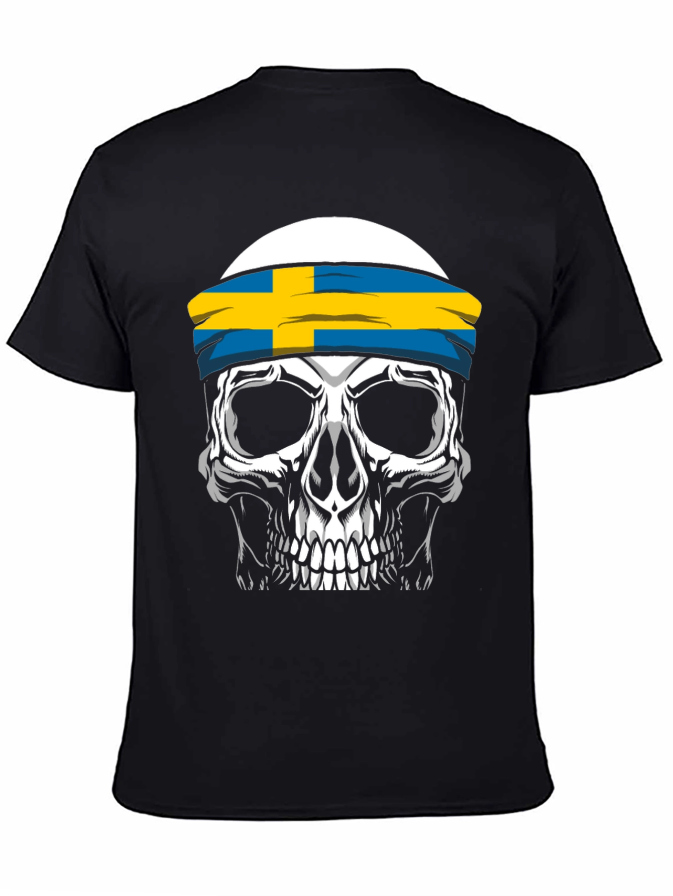 Skull Sweden Flag T-Shirt