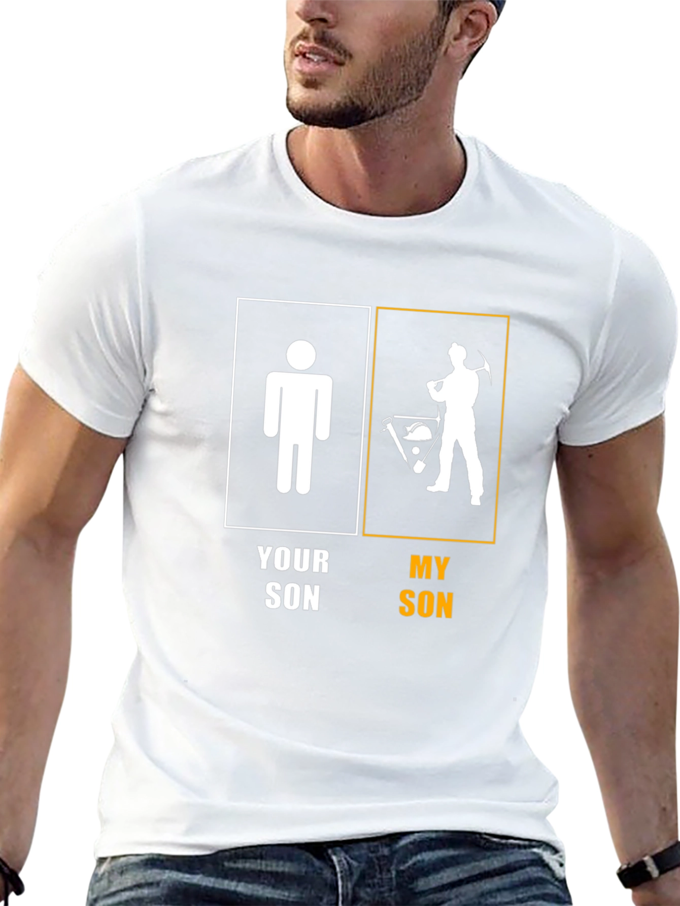 My Son Miner Graphic Tee - Novelty T-Shirt