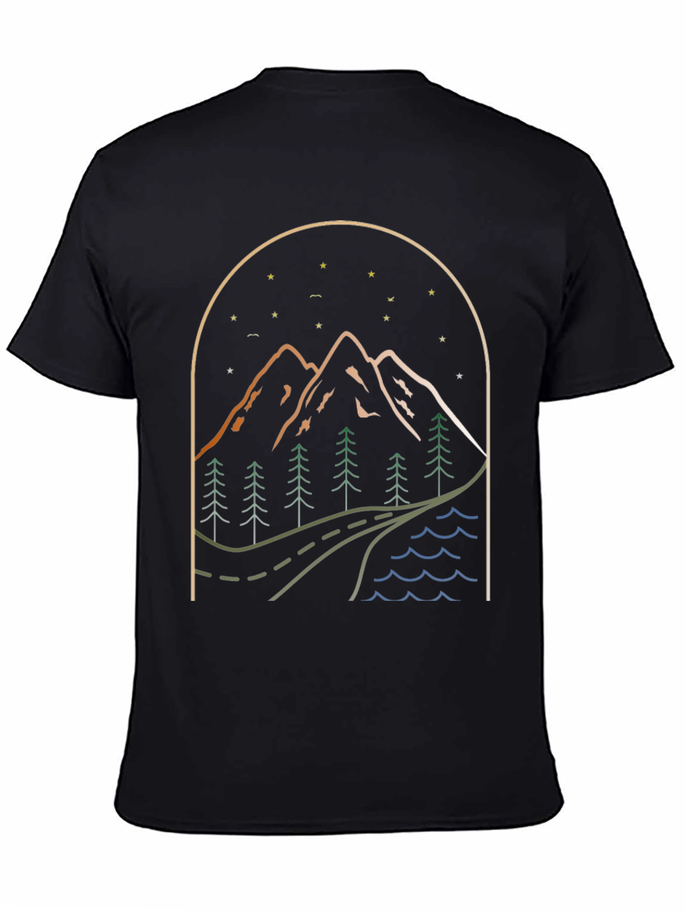 Mountainscape Graphic Tee - Nature Adventure Shirt