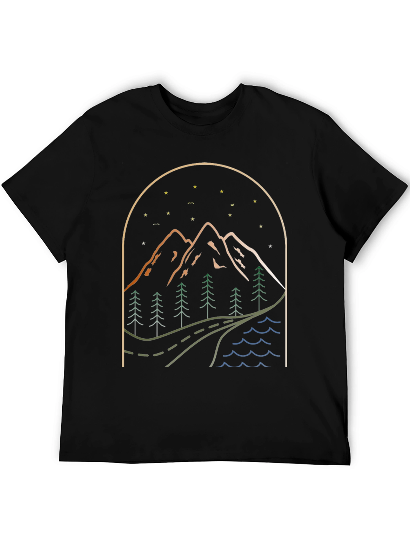 Mountainscape Graphic Tee - Nature Adventure Shirt