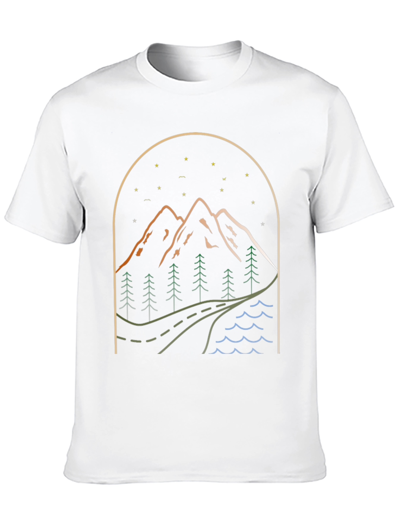 Mountainscape Graphic Tee - Nature Adventure Shirt