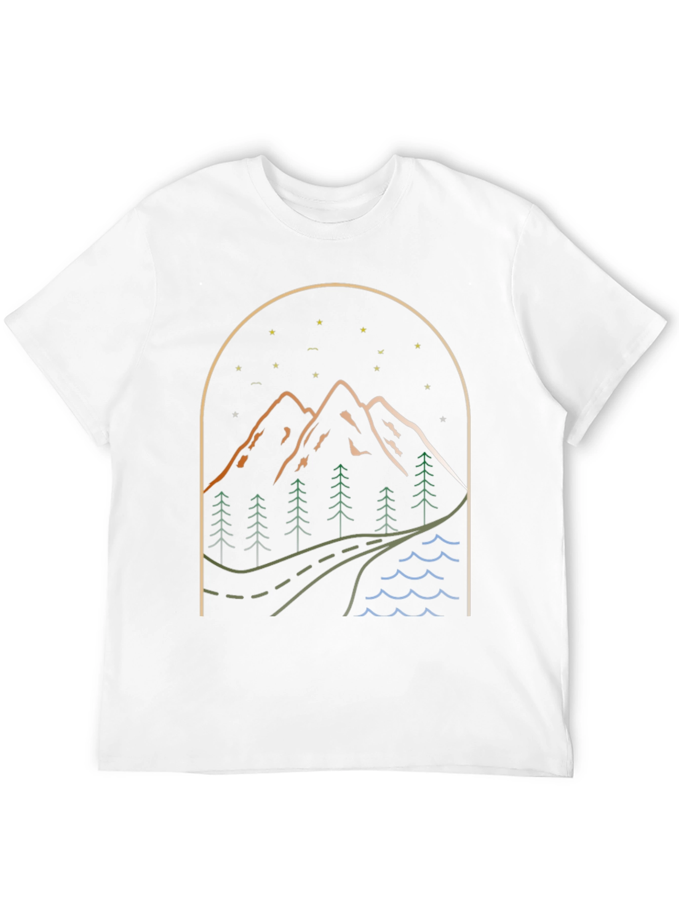 Mountainscape Graphic Tee - Nature Adventure Shirt