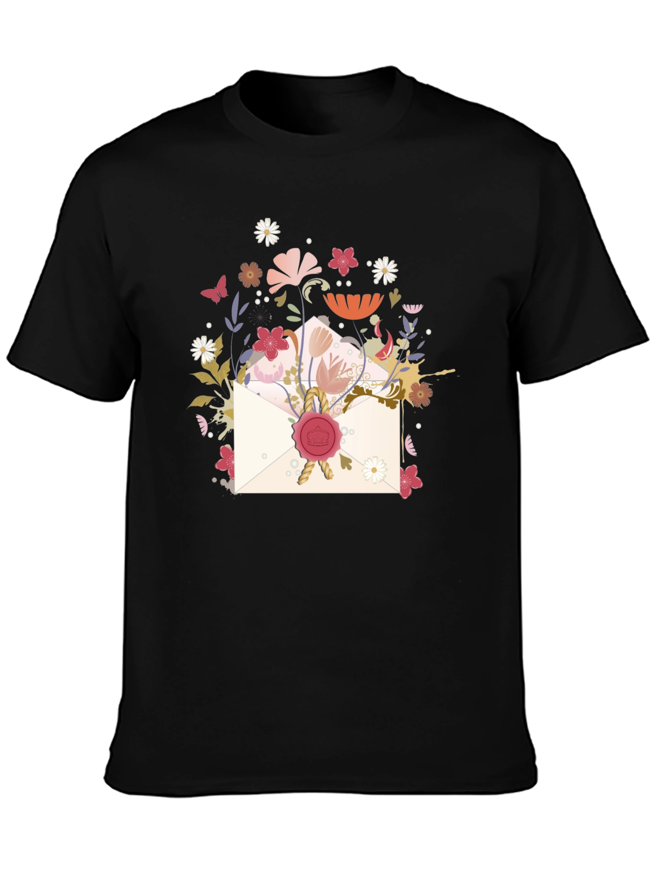 Floral Envelope Graphic Tee