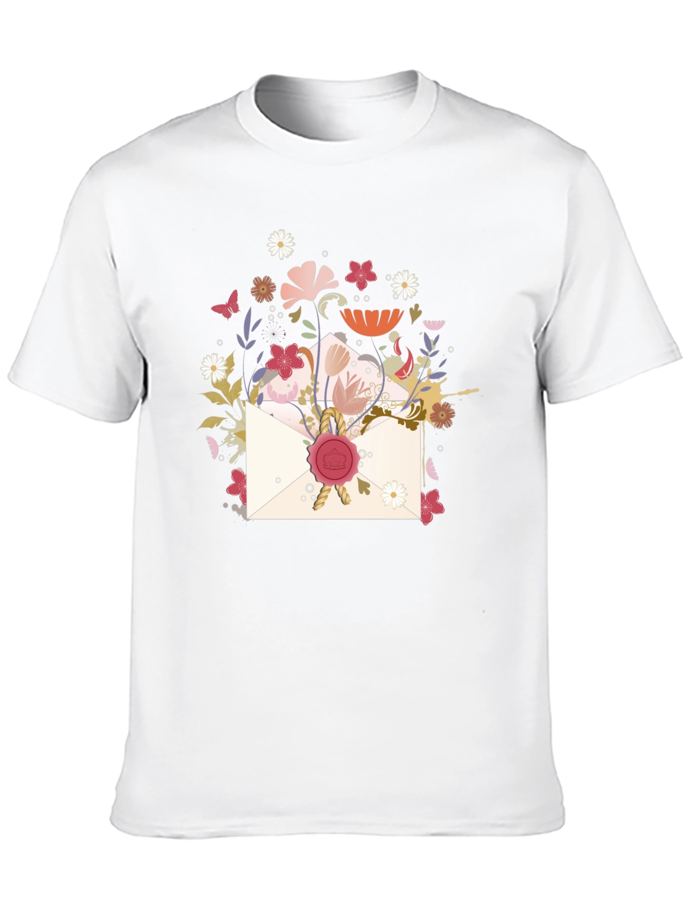 Floral Envelope Graphic Tee