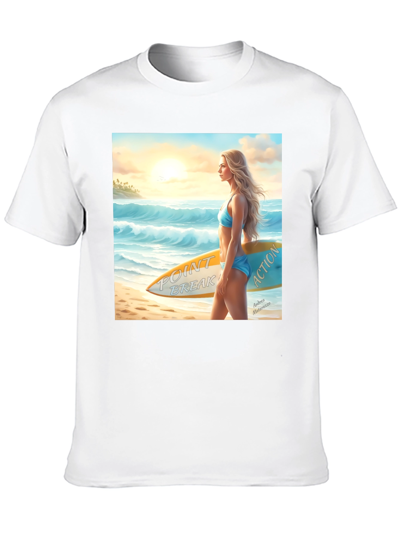 Point Break Surfer Girl T-Shirt - Beach Vibes