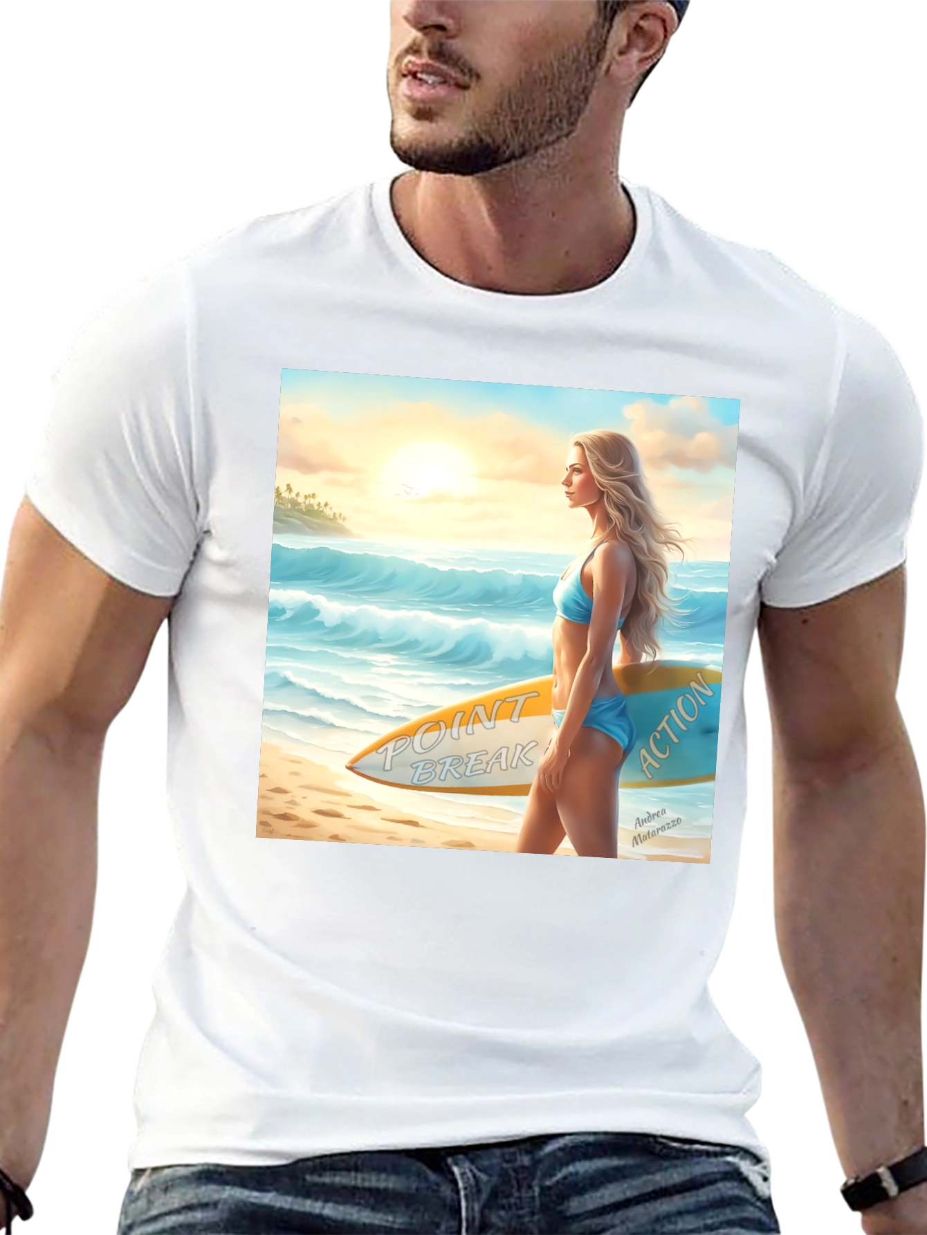 Point Break Surfer Girl T-Shirt - Beach Vibes
