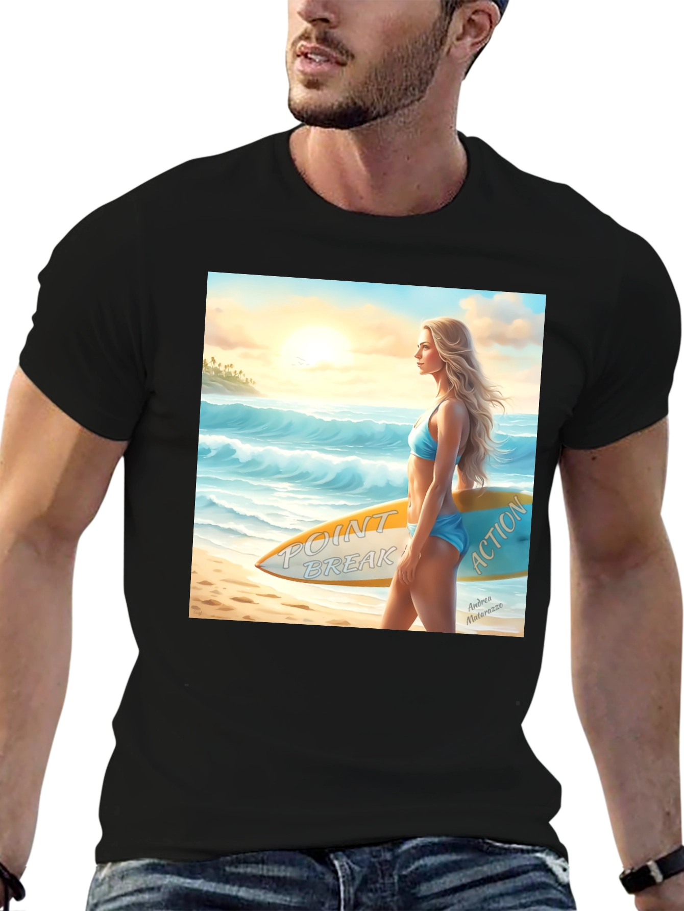 Point Break Surfer Girl T-Shirt - Beach Vibes