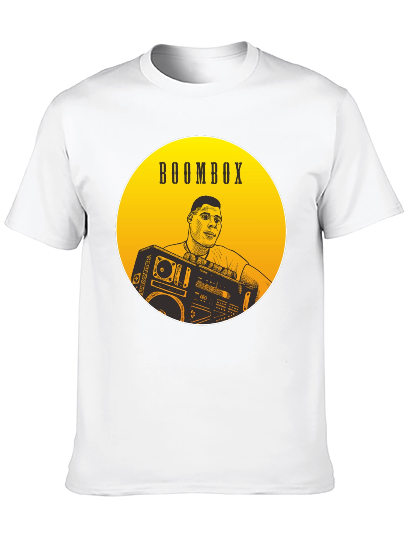 Boombox Graphic Tee - Retro Style