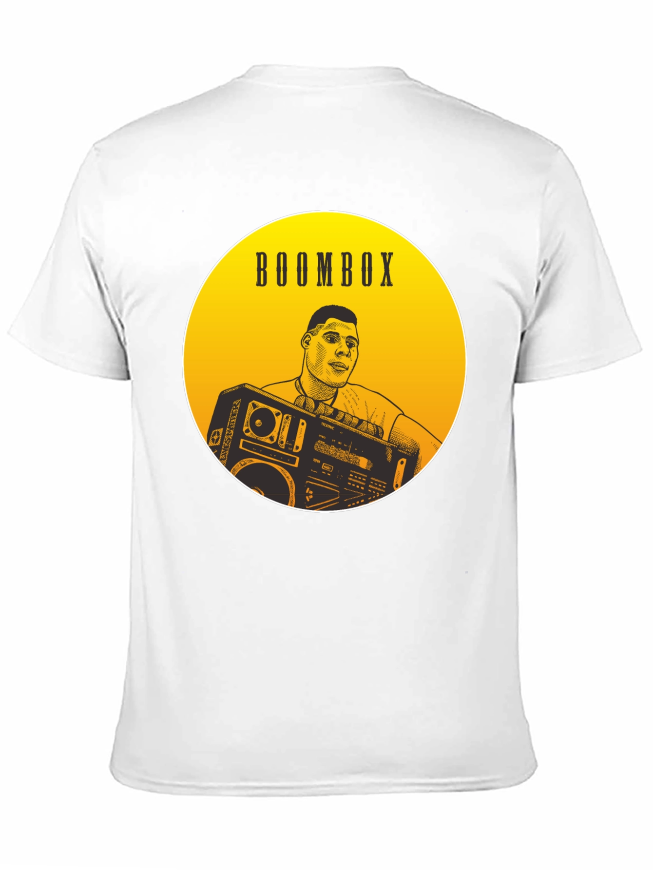 Boombox Graphic Tee - Retro Style