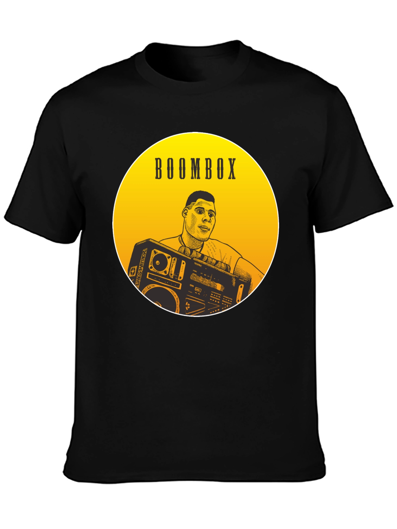 Boombox Graphic Tee - Retro Style