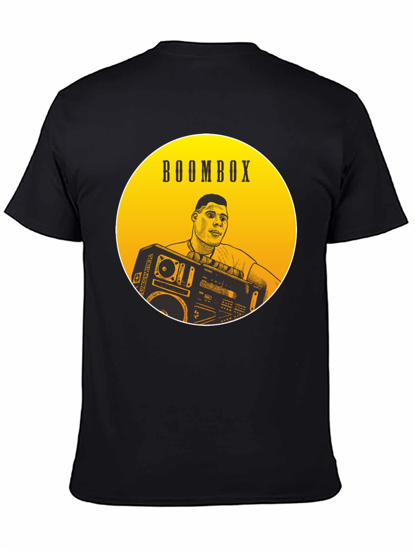 Boombox Graphic Tee - Retro Style