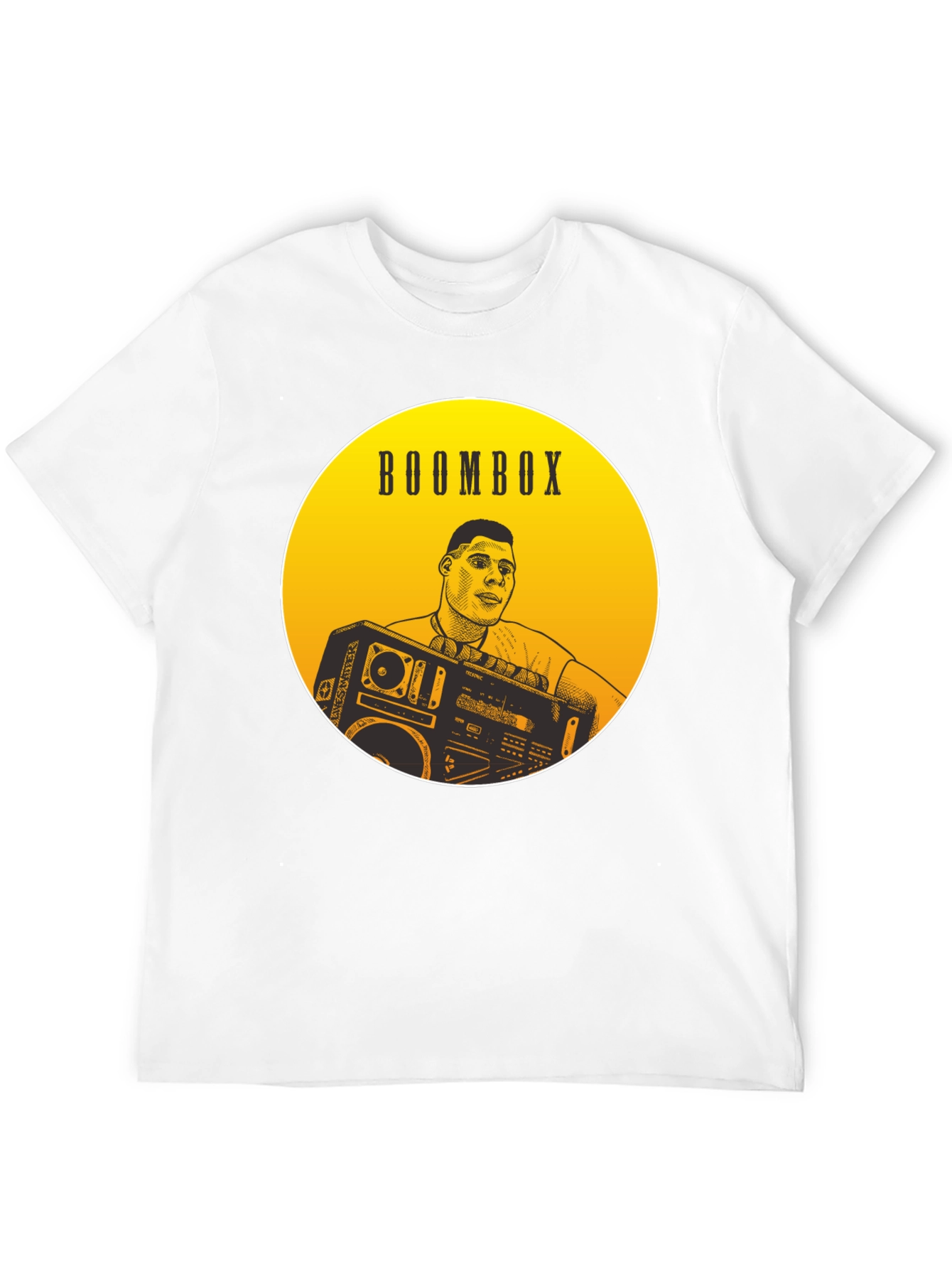 Boombox Graphic Tee - Retro Style
