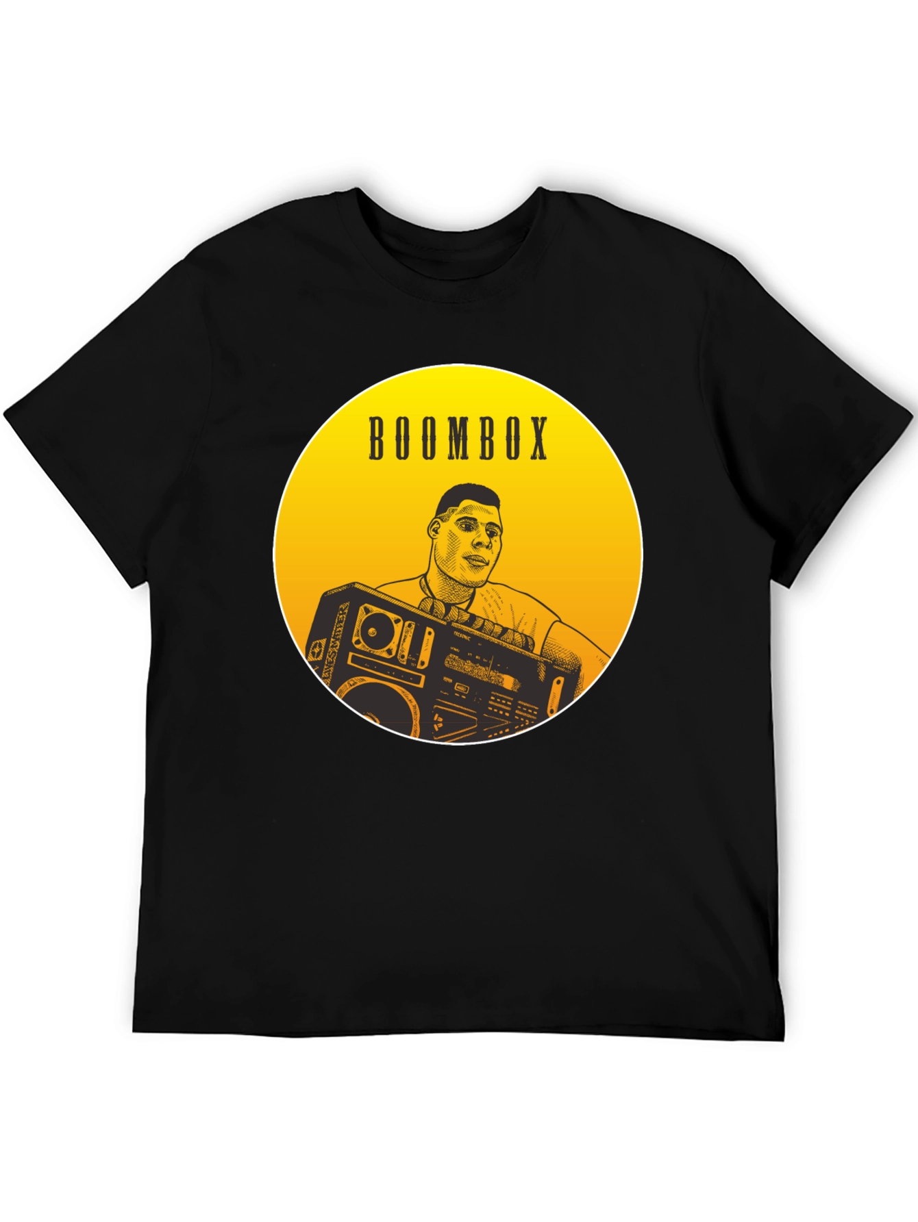 Boombox Graphic Tee - Retro Style
