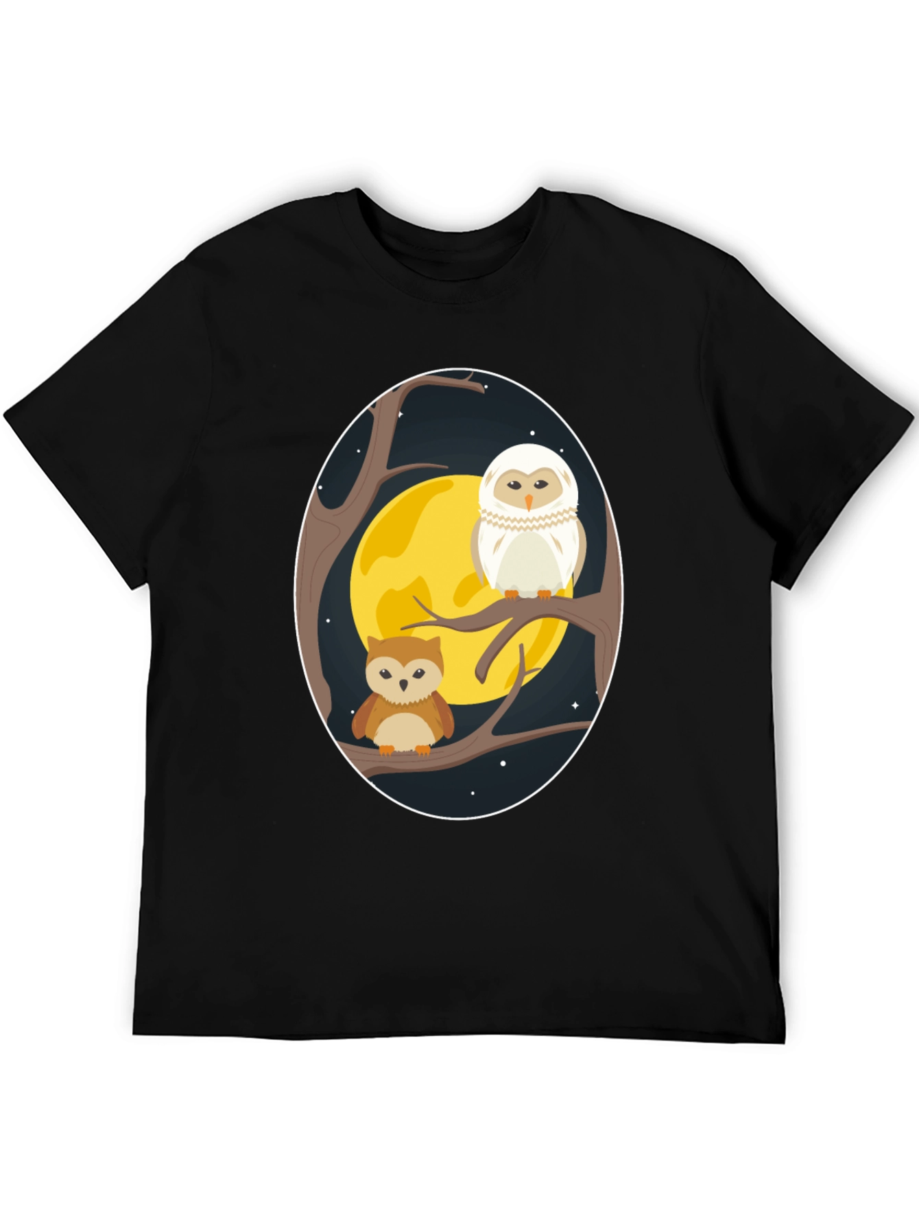 Owl Moon T-Shirt - Night Bird Graphic Tee