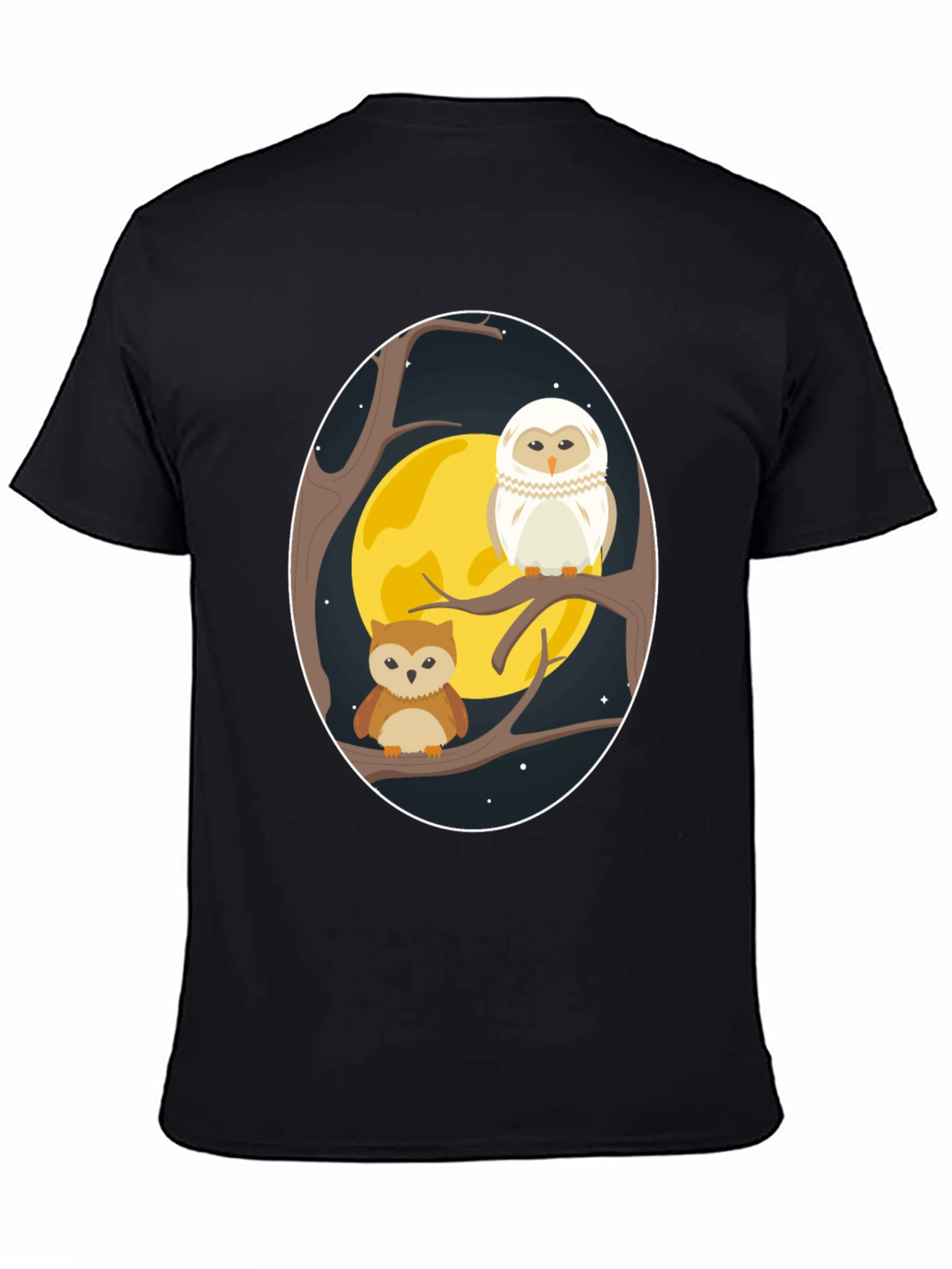 Owl Moon T-Shirt - Night Bird Graphic Tee