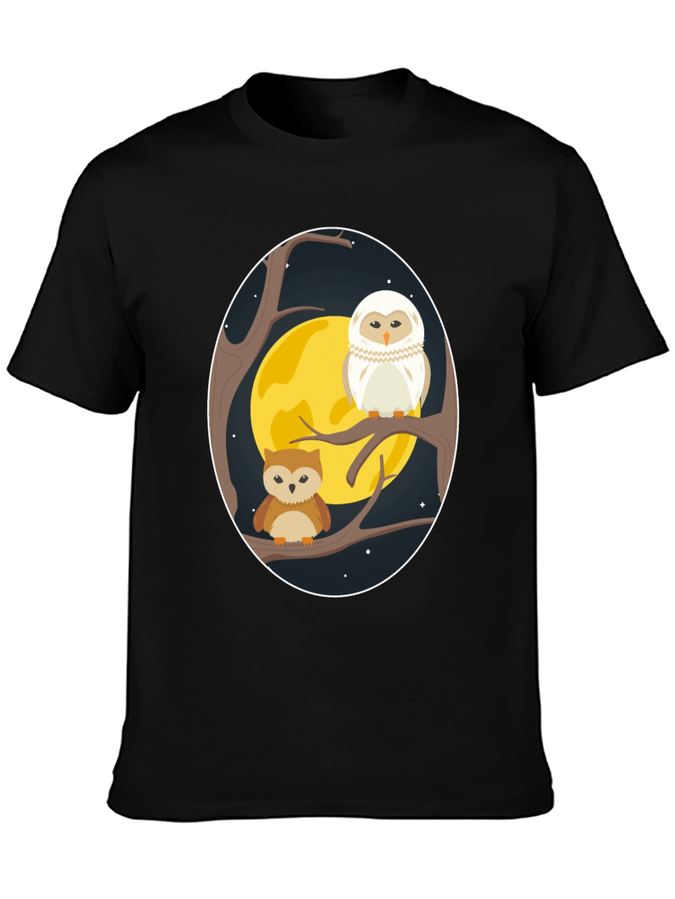 Owl Moon T-Shirt - Night Bird Graphic Tee