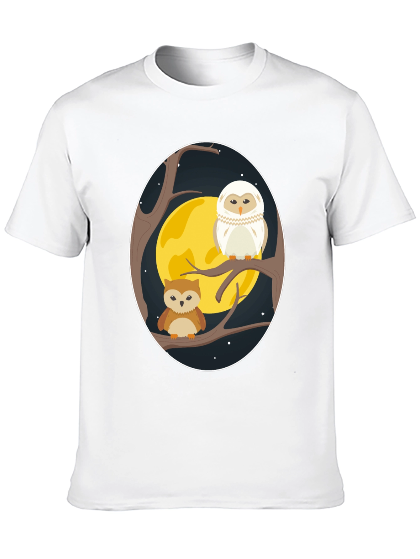 Owl Moon T-Shirt - Night Bird Graphic Tee