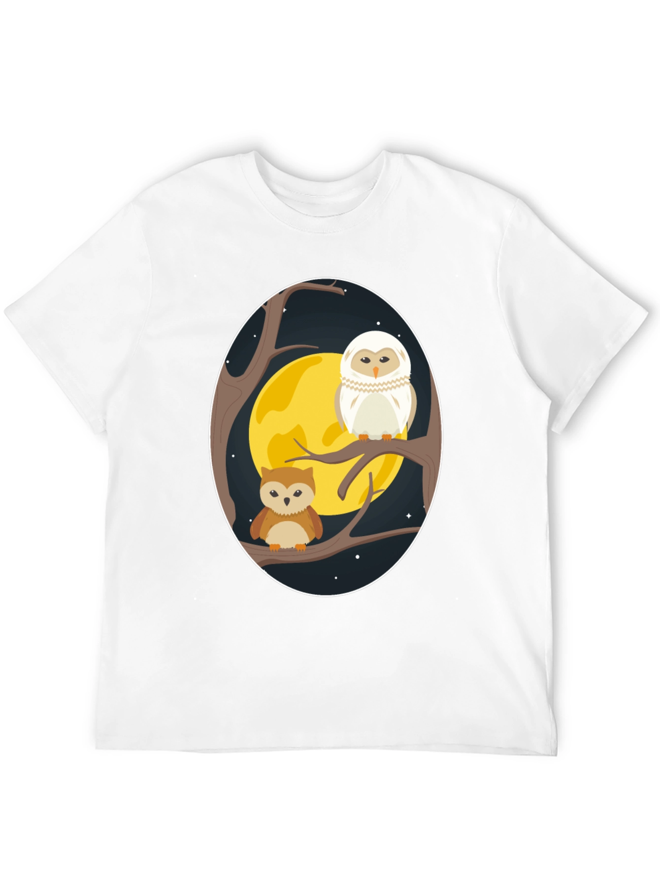 Owl Moon T-Shirt - Night Bird Graphic Tee