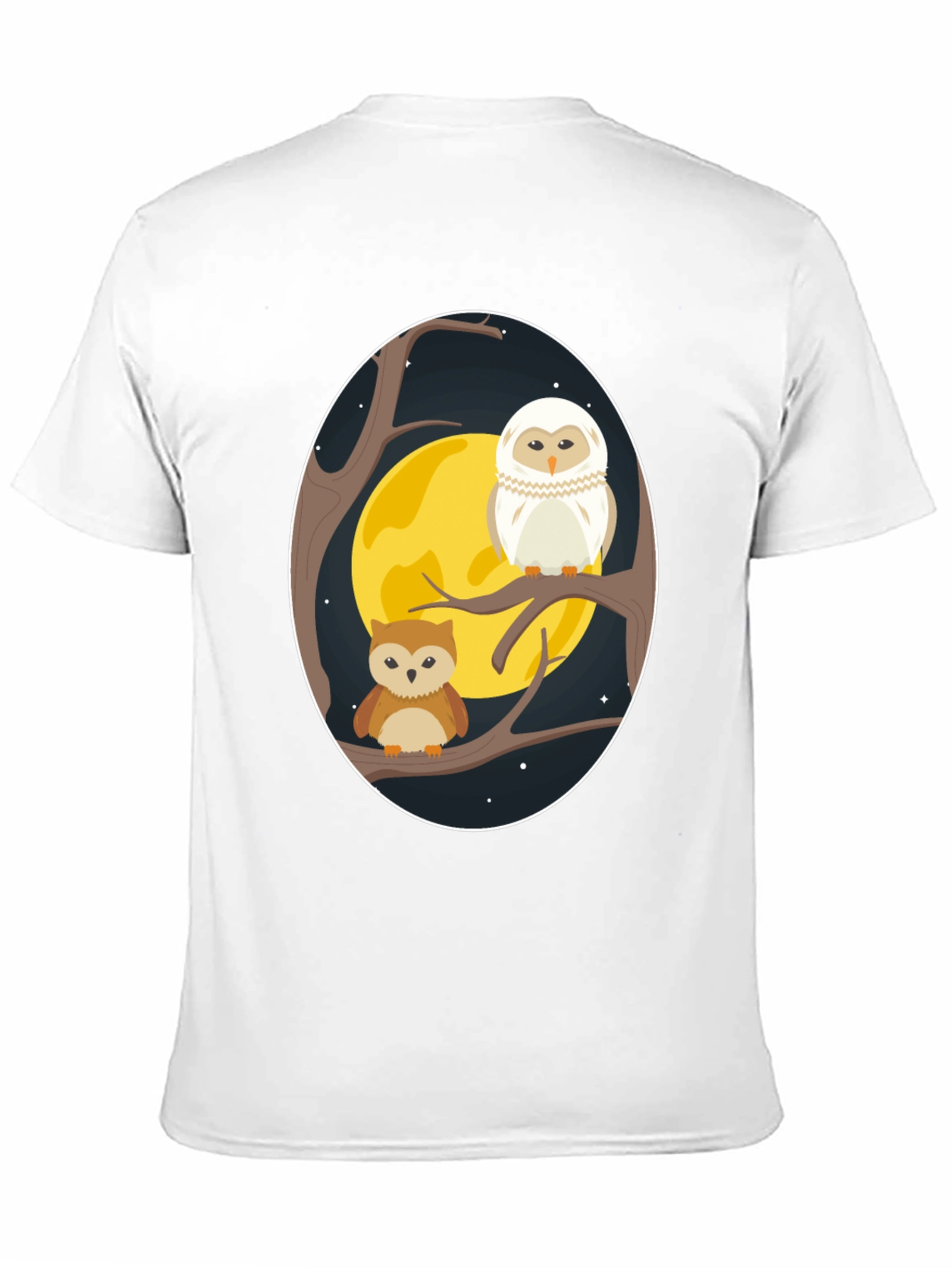 Owl Moon T-Shirt - Night Bird Graphic Tee