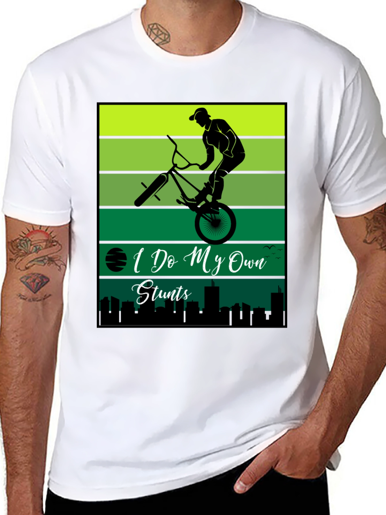 I Do My Own Stunts BMX T-Shirt