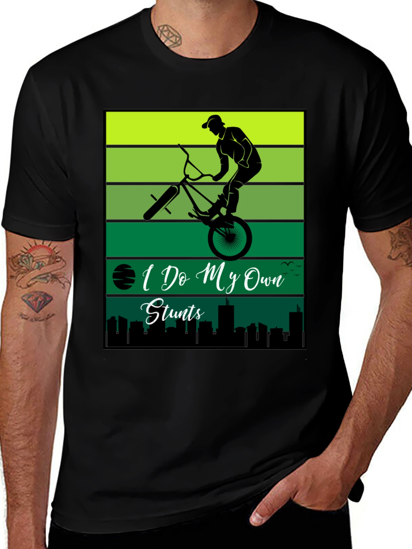 I Do My Own Stunts BMX T-Shirt