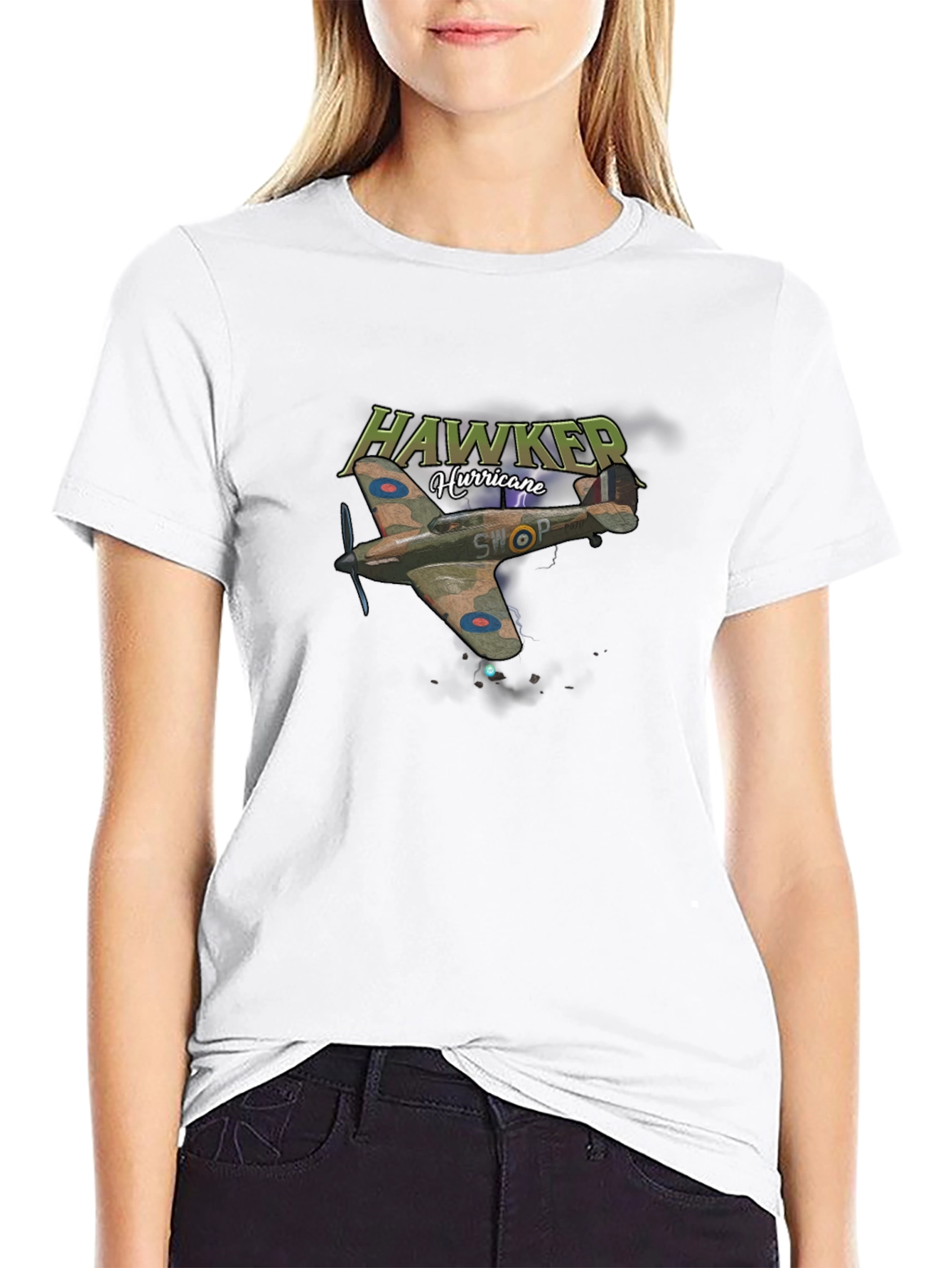Hawker Hurricane Plane Graphic T-Shirt