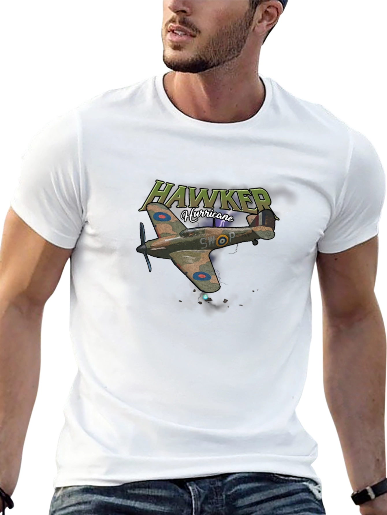 Hawker Hurricane Plane Graphic T-Shirt