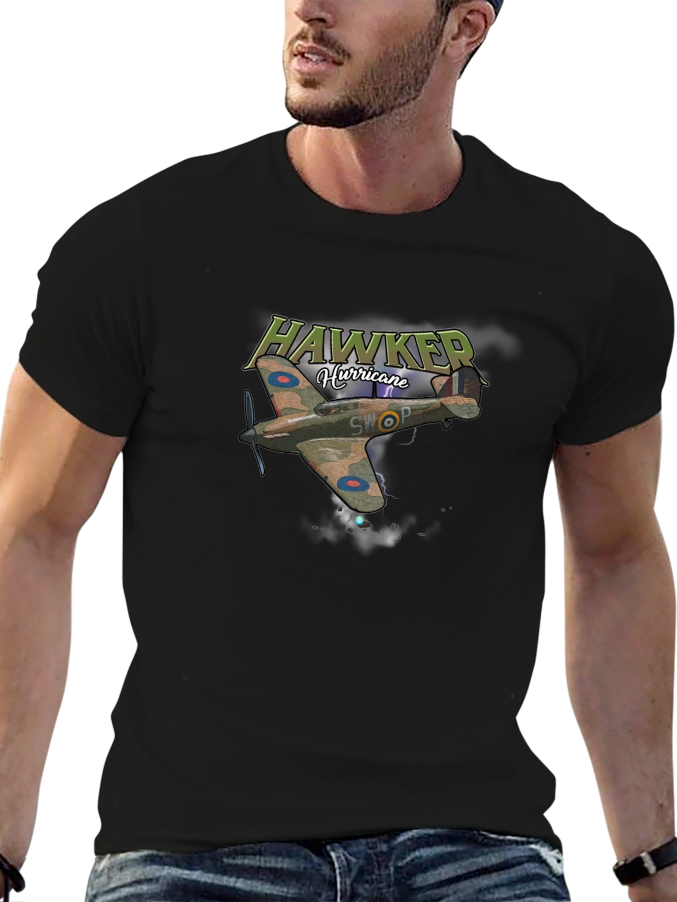 Hawker Hurricane Plane Graphic T-Shirt