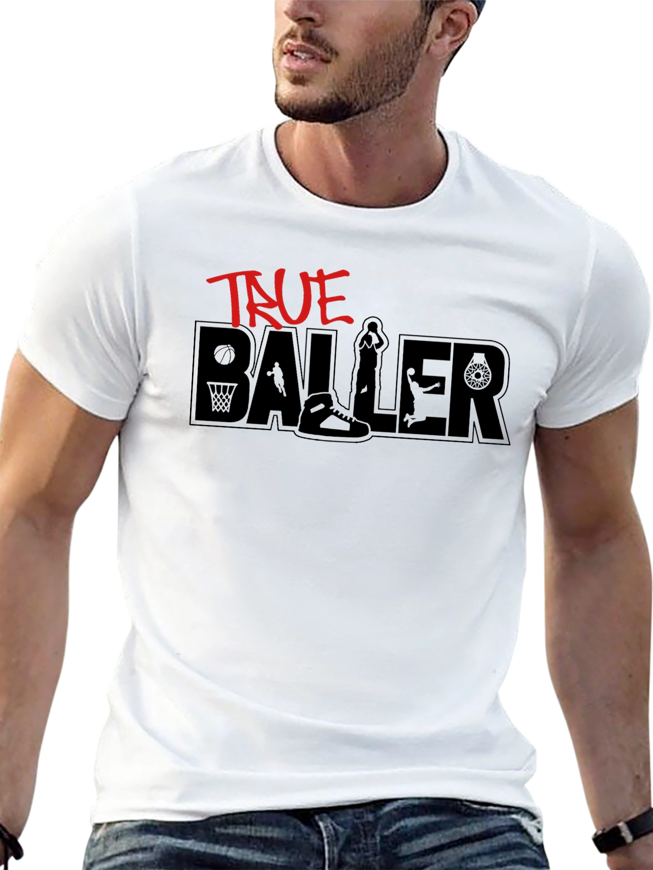 True Baller Graphic Tee - Black T-Shirt