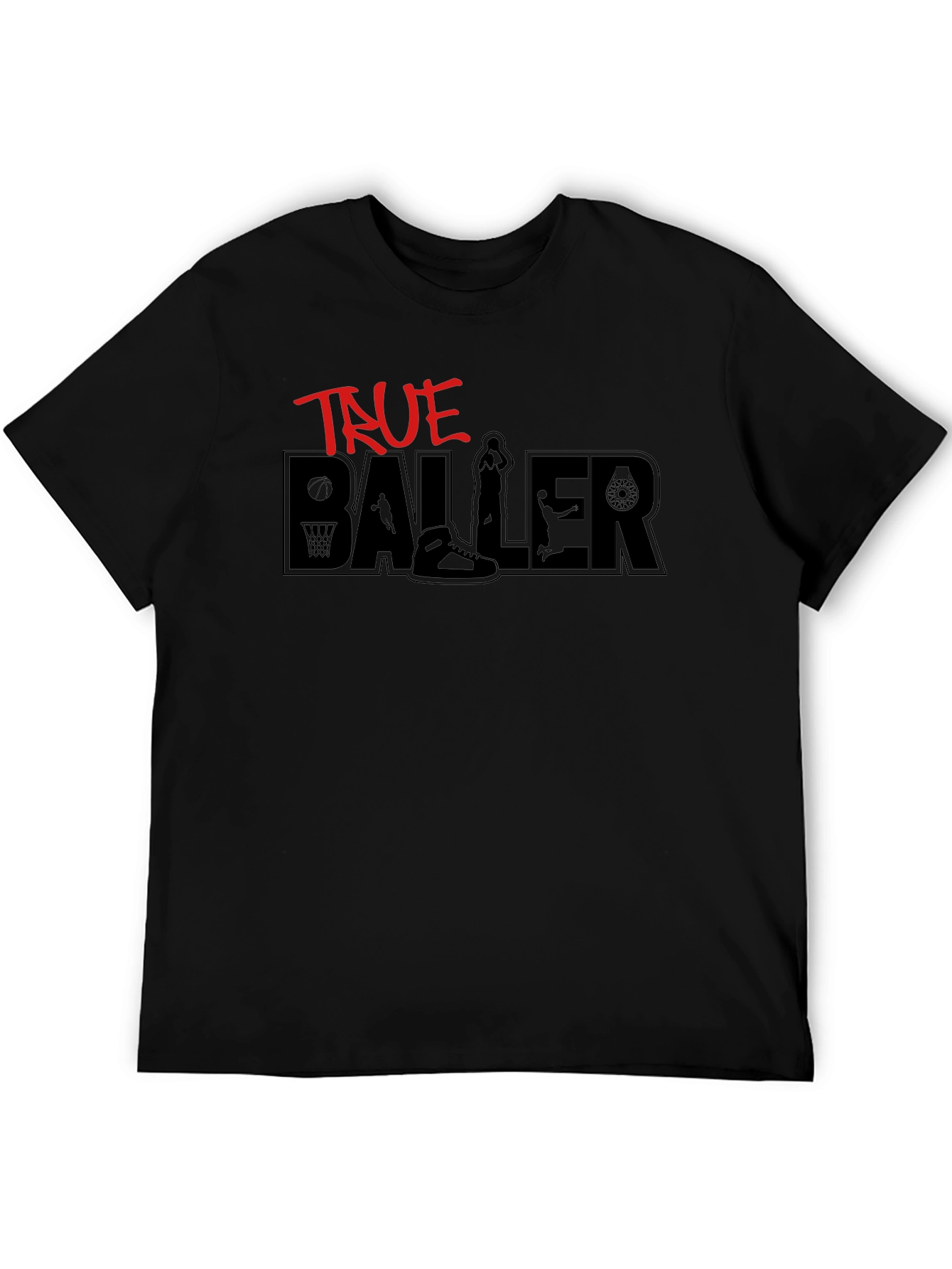 True Baller Graphic Tee - Black T-Shirt