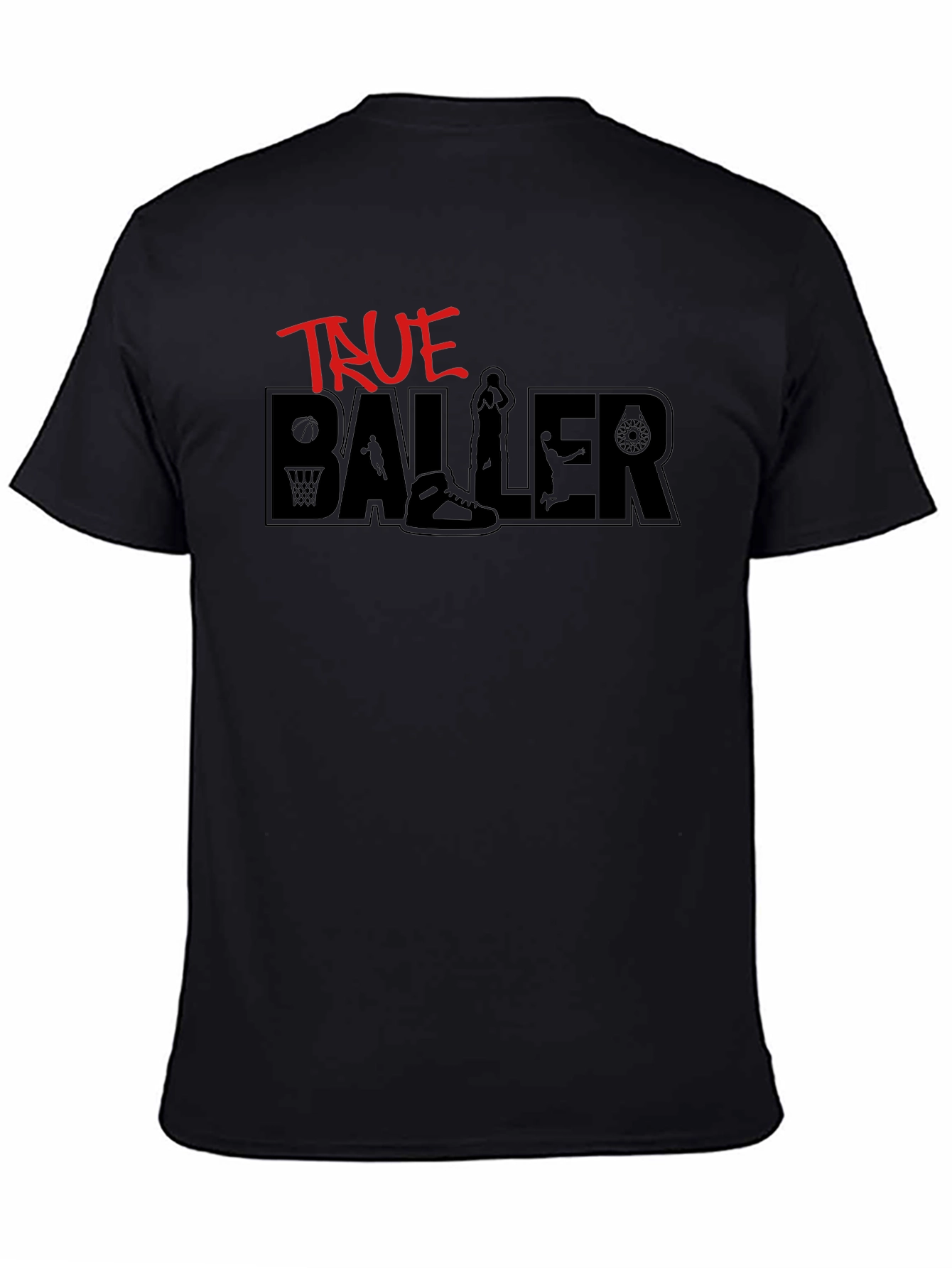 True Baller Graphic Tee - Black T-Shirt
