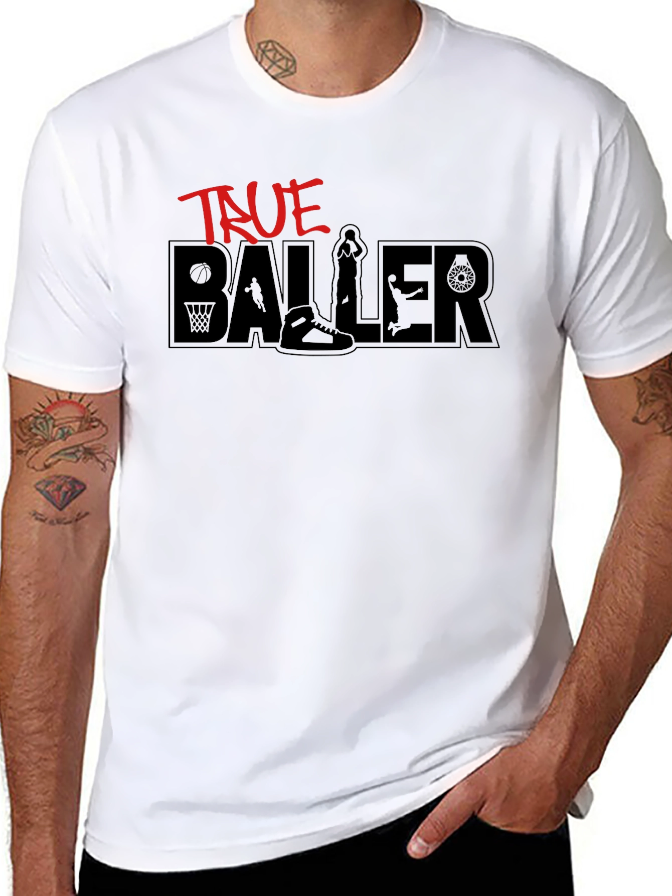 True Baller Graphic Tee - Black T-Shirt