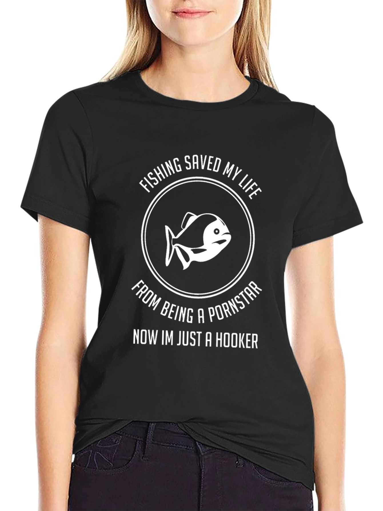 Fishing Saved My Life Funny T-Shirt